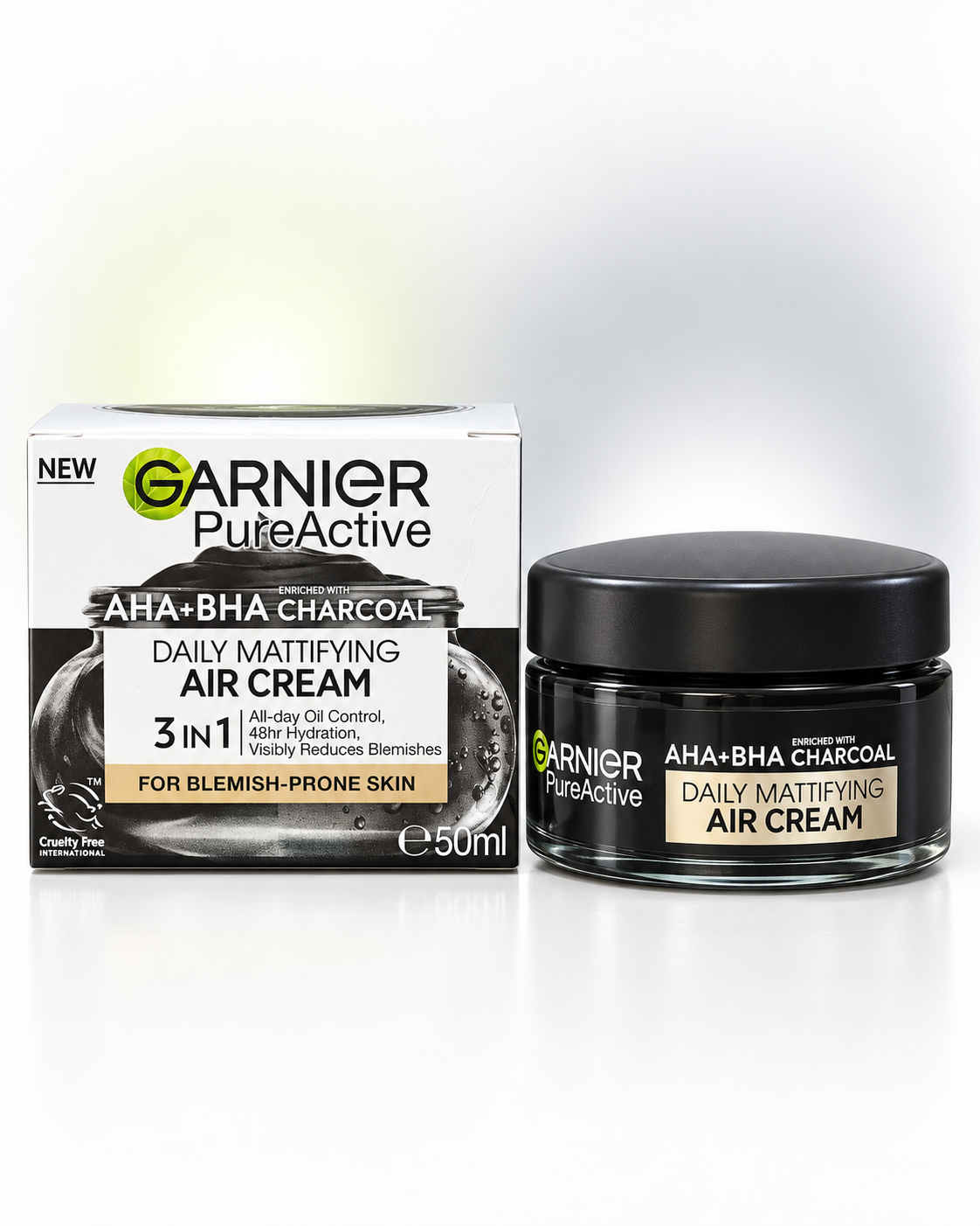 Garnier Pure Active AHA + BHA Charcoal Air Cream