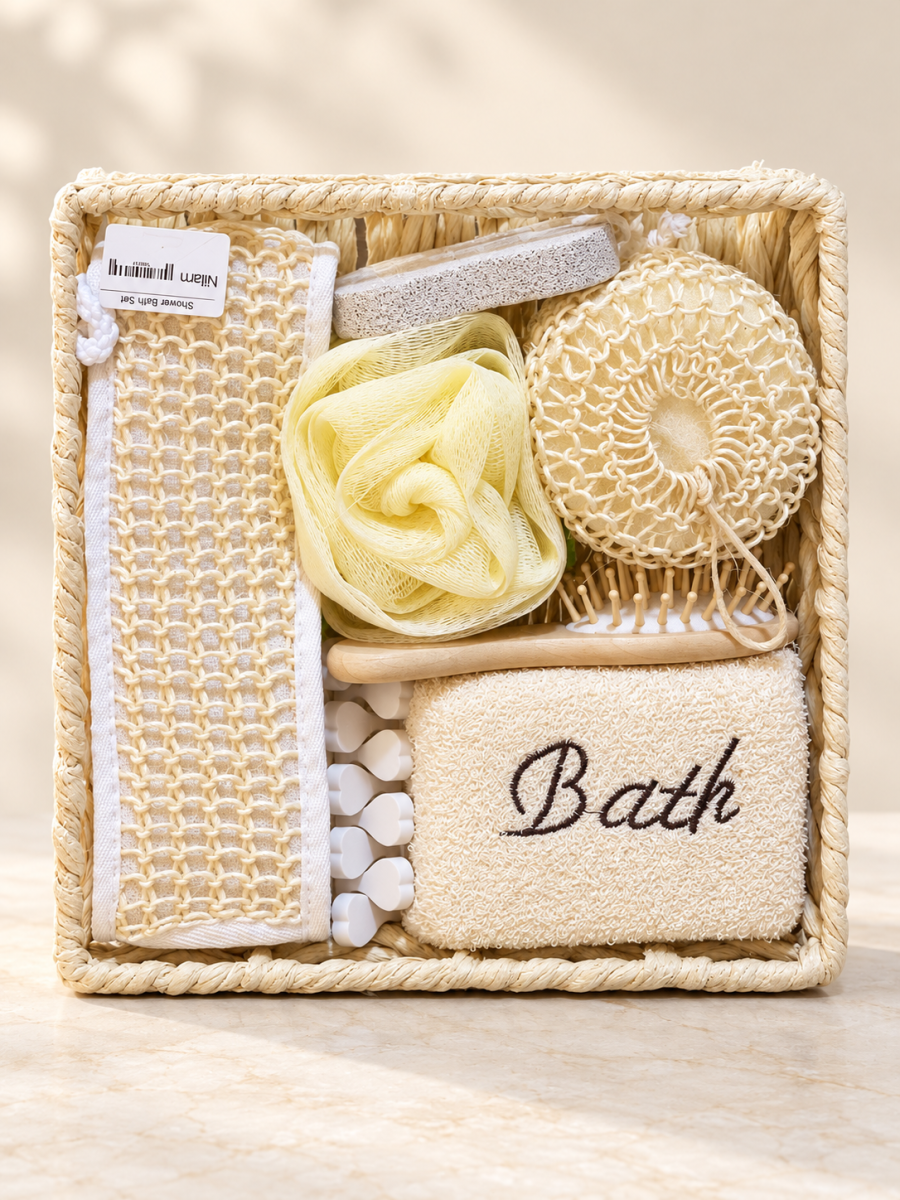 Cream-Coloured Bath & Body Care Set